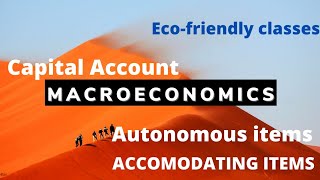 Difference Among Accommodating items Autonomous items and Capital account [upl. by Relyhs]