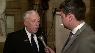 Rep Steny Hoyer reacts to Trumps State of the Union [upl. by Kajdan]