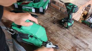 HiKOKI 18V Gasless Nailer Cleaning Video NR1890DBCL NT1865DBSL NT1865DBAL [upl. by Eciruam]