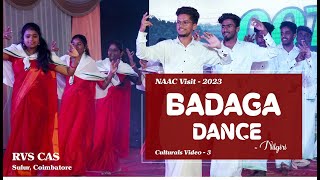 RVS CAS NAAC Cultural  Badaga Dance Performance [upl. by Rehpotsirc]