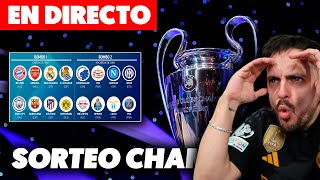 🔴EN DIRECTO SORTEO DE LA CHAMPIONS LEAGUE · OCTAVOS DE FINAL · REACCIONANDO EN VIVO [upl. by Colver]