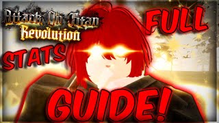 AOT Revolution Day 1 Starter GUIDE Slaying Titans Stat Builds [upl. by Poul583]