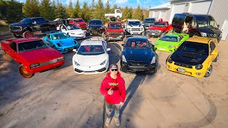 FULL TOUR OF OUR CAR COLLECTION [upl. by Namzzaj]