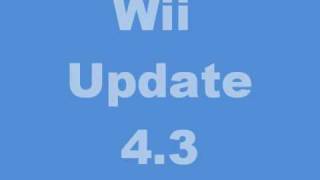 Wii System Menu Update 43 [upl. by Eissahc655]