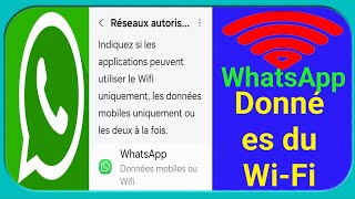 Comment utiliser les données mobiles du WiFi sur WhatsApp [upl. by Latea472]