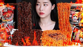 세상에서 가장 매운 컵라면 고스트페퍼amp불닭볶음면 먹방🔥GHOST PEPPER NOODLES CHALLENGE THE SPICIEST CUP NOODLES IN THE WORLD [upl. by Fronia]