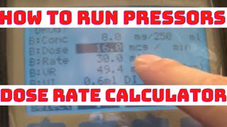 How to properly run IV Pressors on Alaris Medsystem III in Dose Rate Calculator DRC mode [upl. by Emilee]