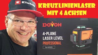 4 Achsen Kreuzlinienlaser im TEST DOVOH P4360G FrüchtlHarry [upl. by Lontson223]