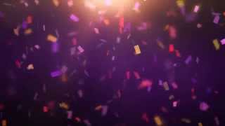 Footage Background Confetti Falling [upl. by Zuckerman]