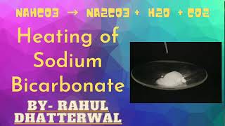 Heating of Sodium Bicarbonate Test for CO2 Experiment [upl. by Nbi498]