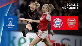 HIGHLIGHTS  Bayern Munich vs Arsenal UEFA Womens Champions League 202223 [upl. by Enneite]