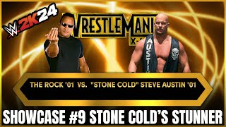 WWE 2K24 Showcase WrestleMania 17 Stone Colds Stunner Steve Austin vs The Rock [upl. by Odlabso]