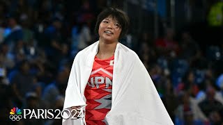 Japans Sakurai Tsugumi wins 57kg wrestling gold over Anastasia Nichita  Paris Olympics [upl. by Josh262]