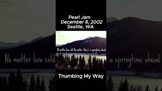 Pearl Jam Thumbing My Way 12802 Seattle WA music pearljam rock concert alternative pj 1k [upl. by Nallak]