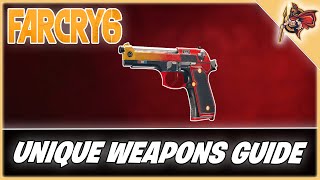 How To Find The Pistola Sportiva Pistol  Far Cry 6 Gameplay  Unique Weapons Guide [upl. by Medin416]