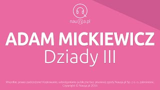 DZIADY III  Adam Mickiewicz  streszczenie i opracowanie lektury  nauqa [upl. by Gerta881]