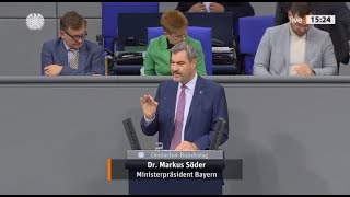 13112024  Dr Markus Söder CSU  Debatte um Regierungserklärung von Bundeskanzler Olaf Scholz [upl. by Haswell923]