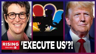 Rachel Maddow Trump Wants To EXECUTE MSNBC Hosts Host HECKLED Dodges Q On IsraelHamas Conflict [upl. by Zollie]