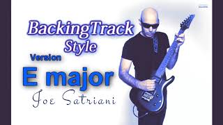 Rock Backing Track Joe Satriani Style E major [upl. by Flannery]