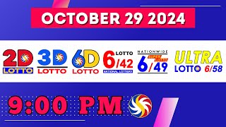 Lotto Result October 29 2024  PCSO Lotto Result Today [upl. by Nitsoj]