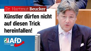 Künstler dürfen nicht auf diesen Trick hereinfallen – Dr Hartmut Beucker AfD [upl. by Zarger]