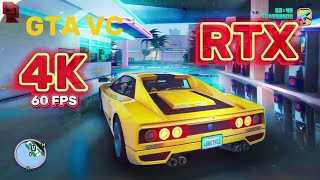 GTA Vice City Remastered 2023 Gameplay NextGen Ray Tracing Graphics on RTX 3090  GTA 5 PC MOD [upl. by Jaimie]