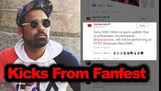 GAURAVZONE KICKED OUT FROM YOUTUBE FANFEST DELHI 2019 [upl. by Sherrod]