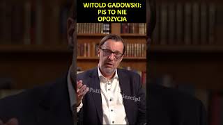 Witold Gadowski PiS to nie opozycja [upl. by Carpio291]