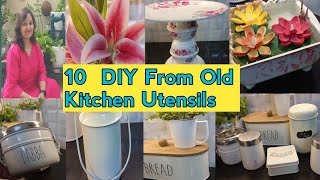 10 DIY From Old Kitchen Utensils Reuse Of Old kitchen Utensils पुराने बर्तनों के नए 10 Reuse [upl. by Eiramnerual946]