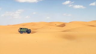 Im UTF 5t MAN HX60 durch die Sahara  EXMO Truck im Sand  Republic DRIVE [upl. by Mcmath]