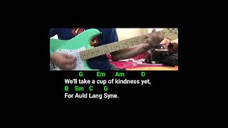 Auld Lang Syne Traditional Scottish Song guitar chords and lyrics scottish auldlangsyne [upl. by Airreis]