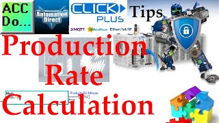 Click PLC Production Rate Calculation [upl. by Notsle]