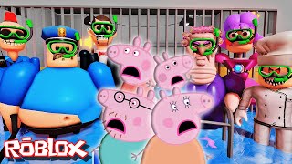 Peppa Pig ESCAPE ️WATERPARK BARRYS PRISON RUN in Roblox [upl. by Ennaeiluj]