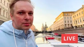 My Favourite Boat Tour in St Petersburg Russia LIVE [upl. by Assirt446]