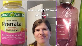 week in my life at 36 weeks pregnant [upl. by Inhoj10]