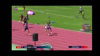 Leendert Koekemoer 200m 2108 3 Oct 2023 North vs South Athletics Paarl [upl. by Aldo]