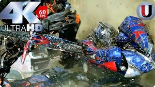 Transformers Age Of Extinction Autobots and Dinobots fight together HD CLIP [upl. by Orian]