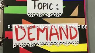 Economics project on DEMAND  CBSE class xi  Topic Demand  project ideas [upl. by Eca863]