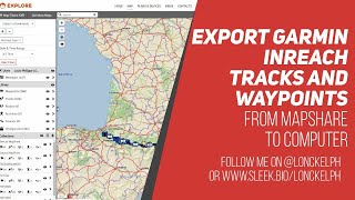 Export Garmin Inreach tracks and waypoints to PC [upl. by Danni477]