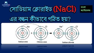 সোডিয়াম ক্লোরাইডNaClএর বন্ধন কীভাবে গঠিত হয়  Bonding of sodium chloride  Bangla Animation [upl. by Arraic5]