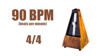 90 BPM Metronome 44 – Best Online Metronome 90 Beats Per Minute [upl. by Elatsyrc]