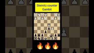 Steinitz countergambit chess youtubeshorts chessgrandmaster chesstalkbangla [upl. by Calysta]