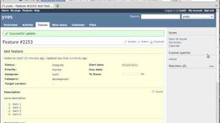 Edit a Ticket issue on Redmine [upl. by Aruam]