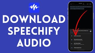 How to Download Speechify Audio 2024  Install Speechify Audio [upl. by Ysor97]