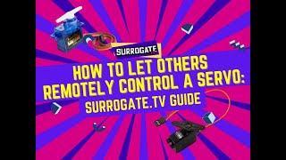 HOW TO LET OTHERS REMOTELY CONTROL A SERVO  SurrogateTv Guides [upl. by Trevor]