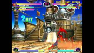 Marvel Vs Capcom 2 Dreamcast Emulation NullDC  Xpadder on PC [upl. by Ticon]