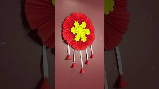 Beautiful Flower Wall Decor Craft using Paper short youtubeshort viral reel trending diycrafts [upl. by Dudley221]