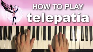 Kali Uchis – telepatía Piano Tutorial Lesson [upl. by Funda]