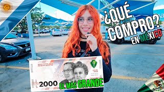 ¿Para que alcanza el BILLETE MÁS GRANDE de ARGENTINA en un super mercado MEXICANO [upl. by Eilrak373]