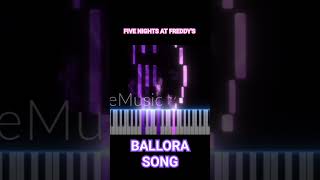 FIVE NIGHTS AT FREDDYS BALLORA MUSIC BOX SONG PIANO [upl. by Groos]